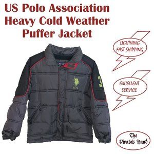 US Polo ASSN Boy’s Heavy Winter Puffer Jacket S8